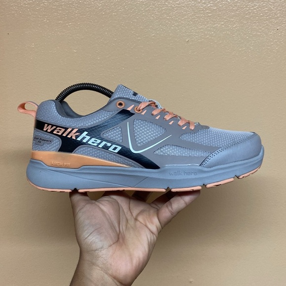 Walk Hero Women's Arch Support Wide Toe Box Sneakers - Picture 4 of 17